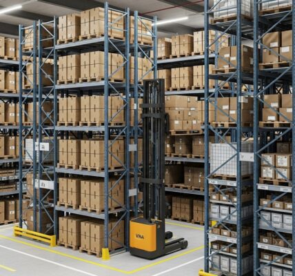 optymalizacja przestrzeni magazynowej w hali logistycznej