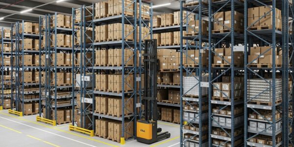 optymalizacja przestrzeni magazynowej w hali logistycznej