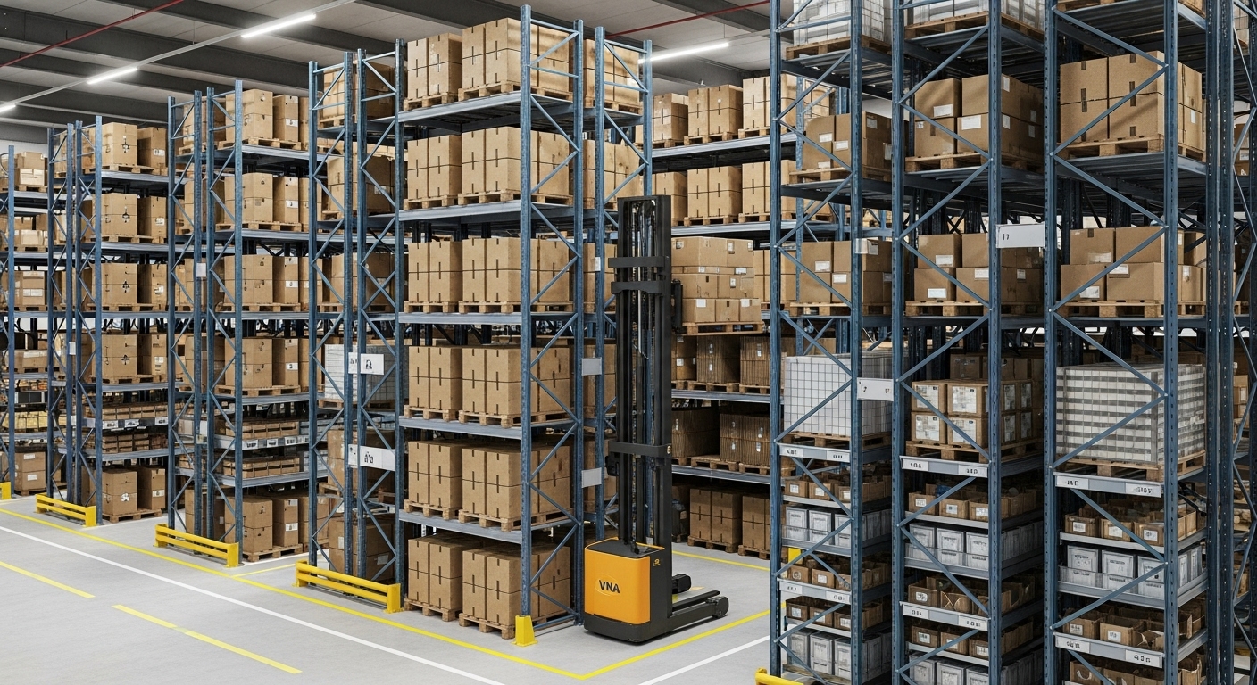 optymalizacja przestrzeni magazynowej w hali logistycznej